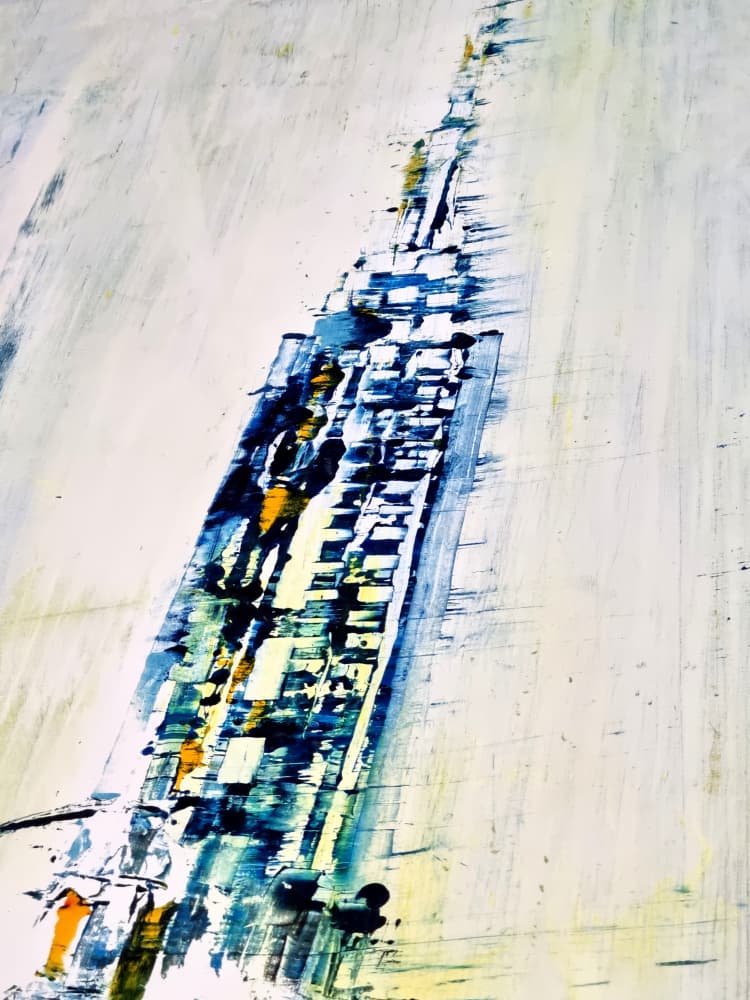Abstract Urban Flow by David Antonides — canvas wall art