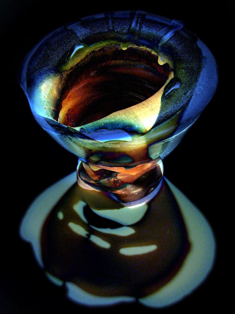 Colorful Abstract Glass Sculpture by Claudio Boczon — canvas wall art