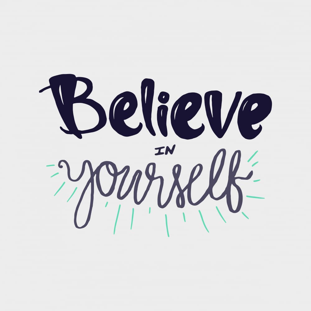 Believe In Yourself Quote by Marika Barsrsind — canvas wall art