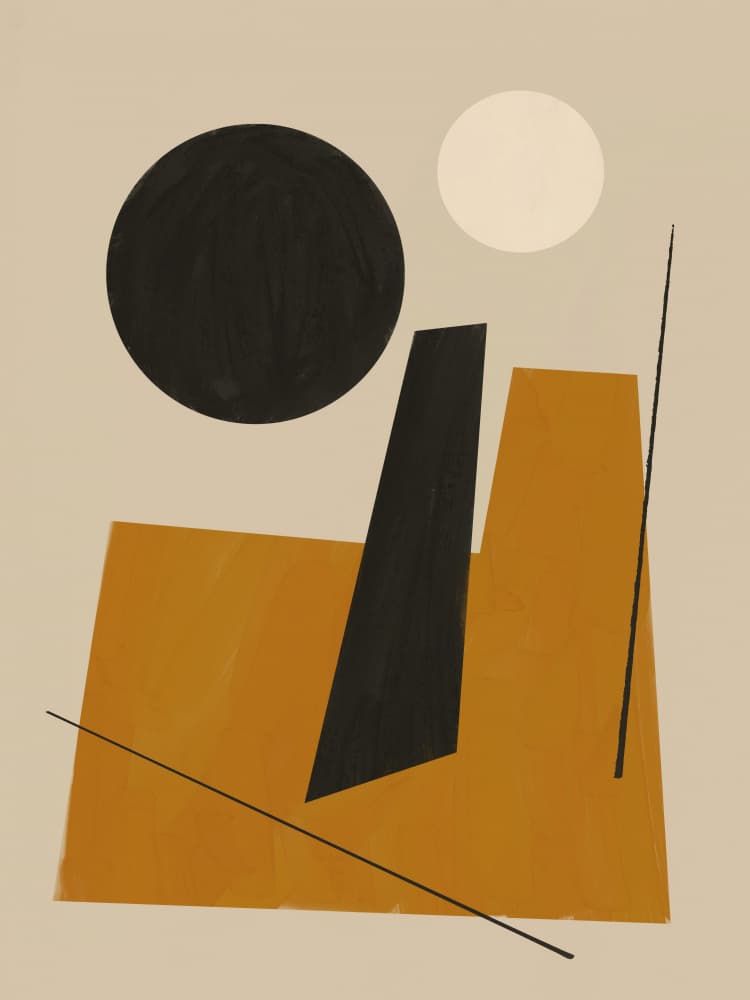 Modern Geometric Shapes by Little Dean — canvas wall art