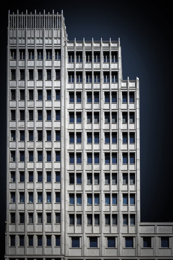 Modern Building Facade by Luigi Greco — canvas wall art