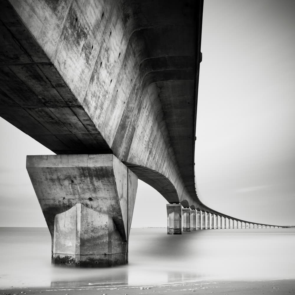 Minimalist Bridge Design by Haggard — canvas wall art