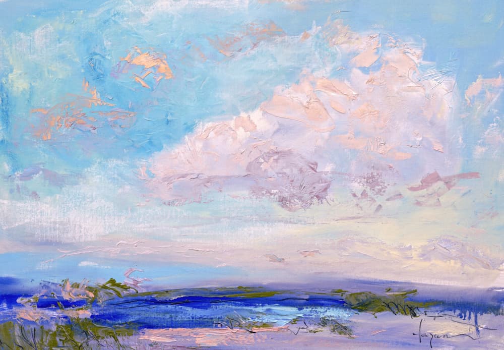 Dreamy Sky Over Sea by Dorothy Fagan — canvas wall art