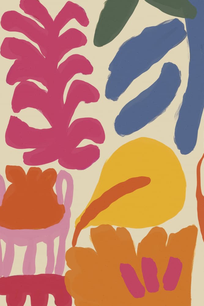 Bold Floral Dance by Treechild — canvas wall art