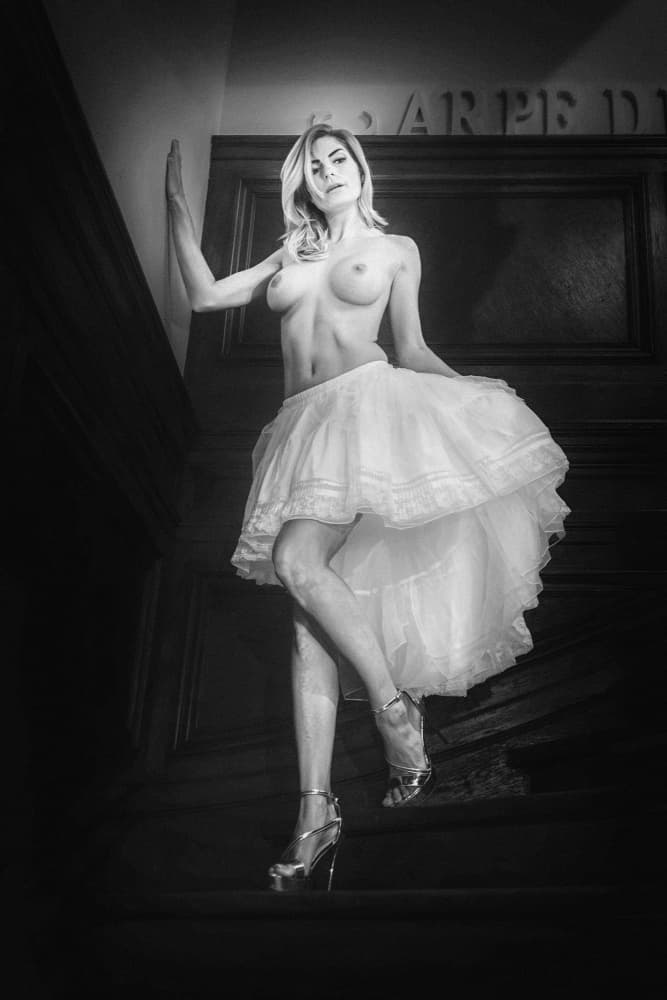 Sensual Ballerina Pose by Eiji Yamamoto — canvas wall art