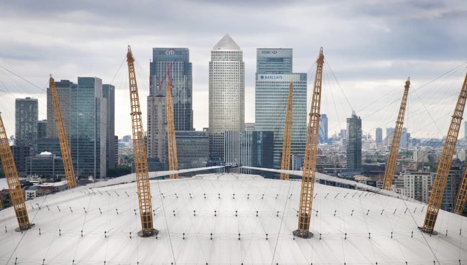 London Dome Skyline by Linda Wride — canvas wall art