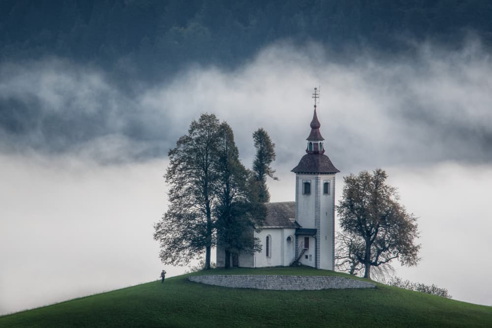Church Above the Clouds by Joško Šimic — canvas wall art