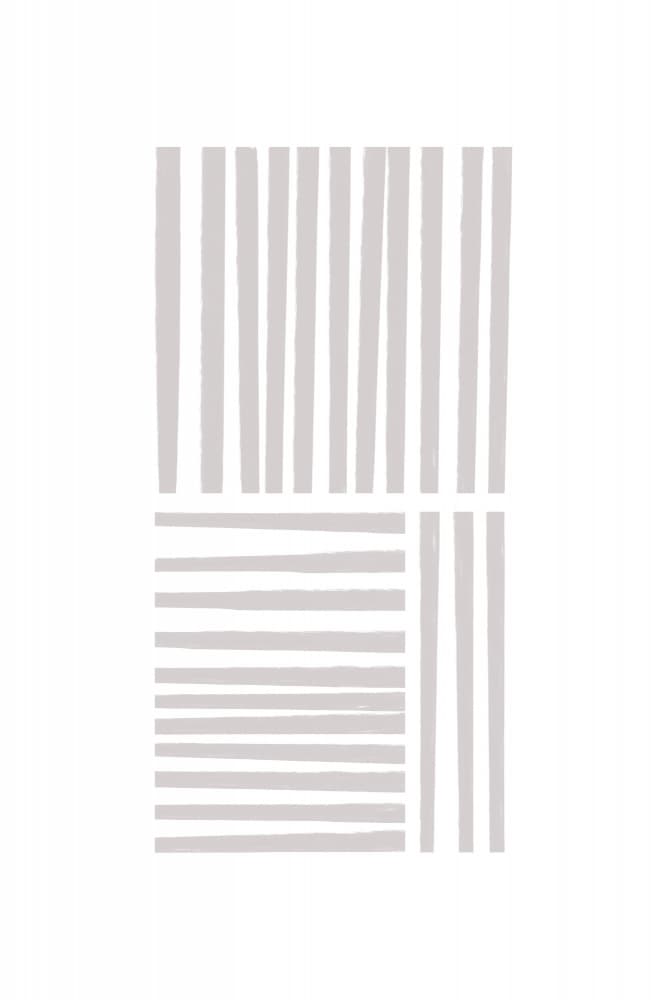 Geometric Gray Lines by uplusmestudio — canvas wall art