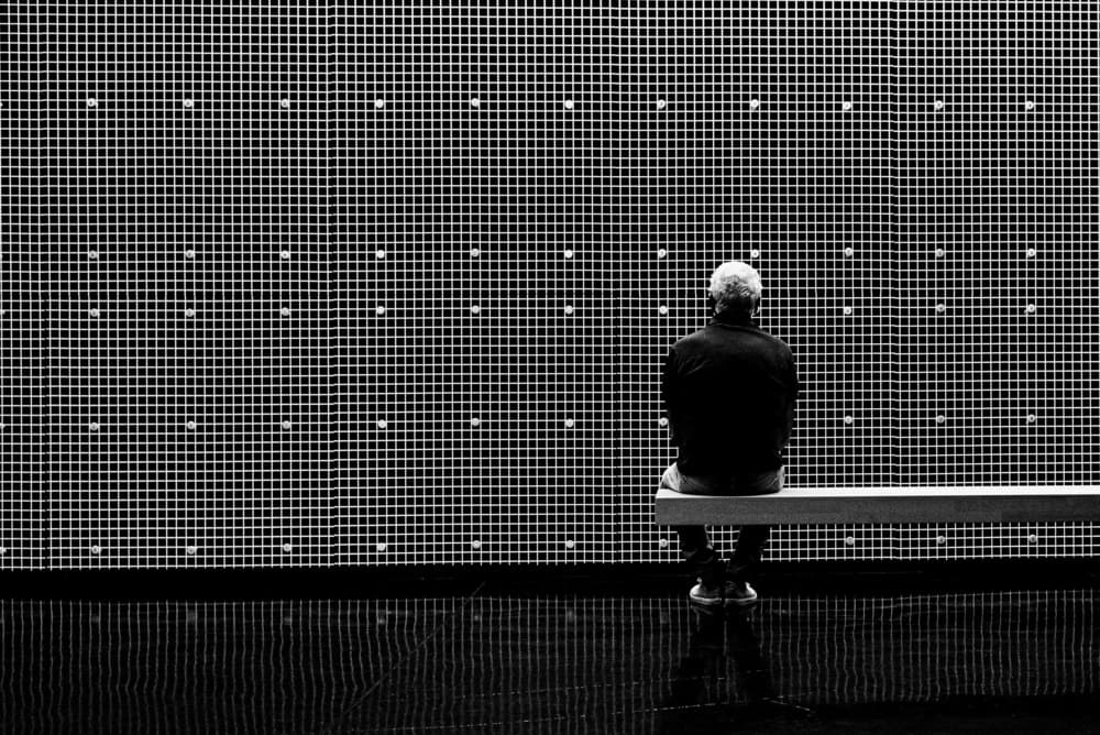 Solitary Man Grid Wall by Gaia Rampon — canvas wall art