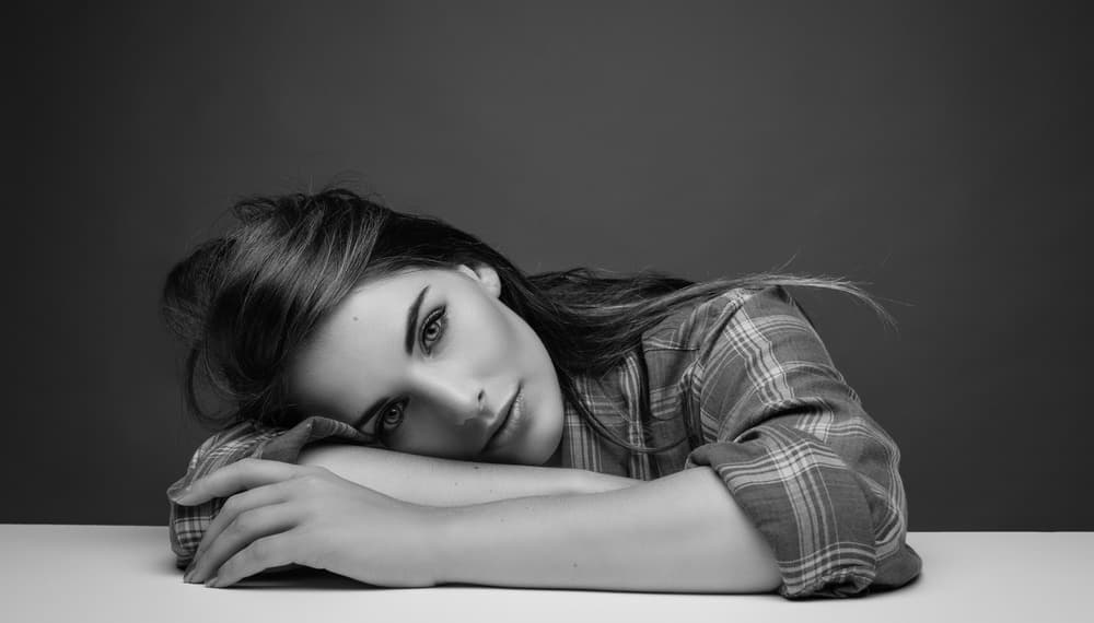 Thoughtful Young Woman by Darryl J Dennis — canvas wall art