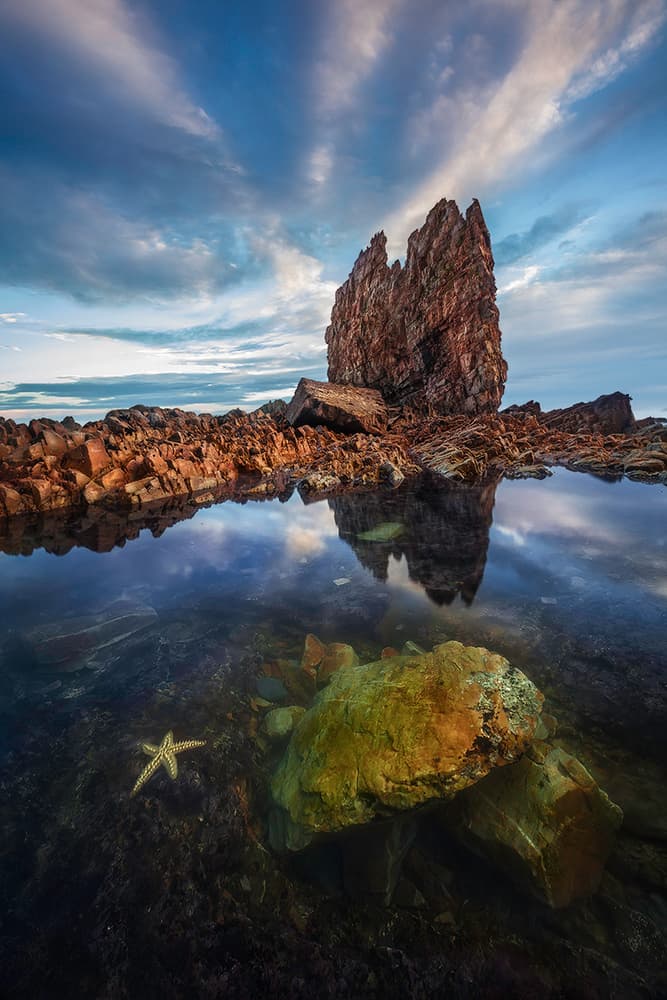 Ocean Rock Tide Pool by Juan Garcia Garcia Lucas (Pixelecta) — canvas wall art