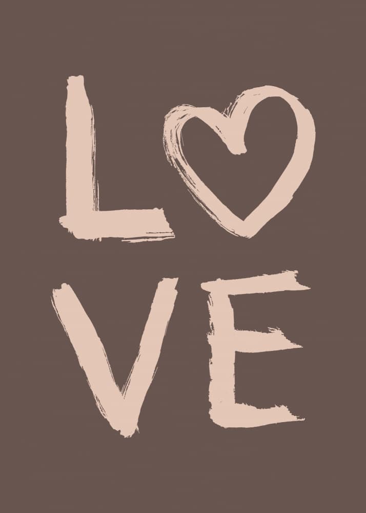 Brushstroke Love Heart by Aminah Eleonora — canvas wall art