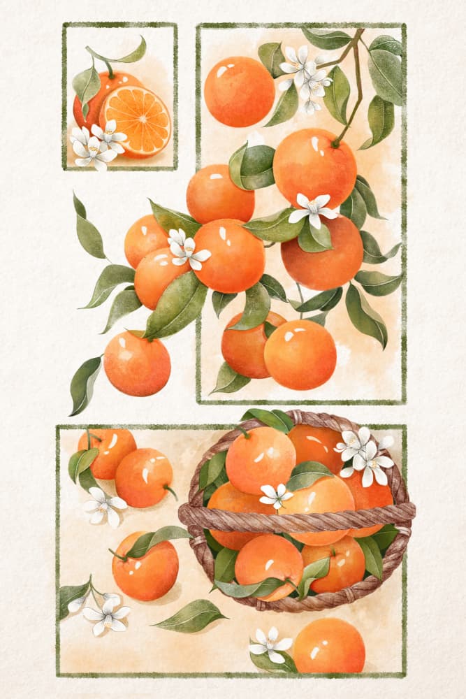 Fresh Orange Harvest by Xuan Thai — canvas wall art