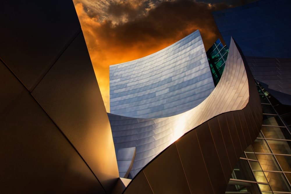 Dramatic Architectural Curves by Ron Jones — canvas wall art