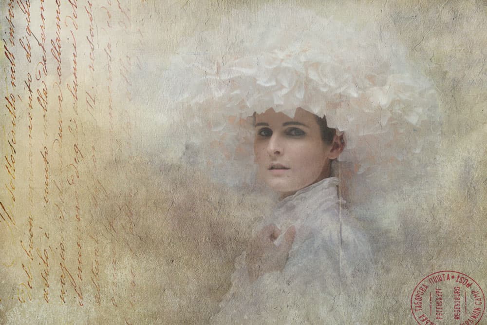 Ethereal Script Portrait by kenp — canvas wall art