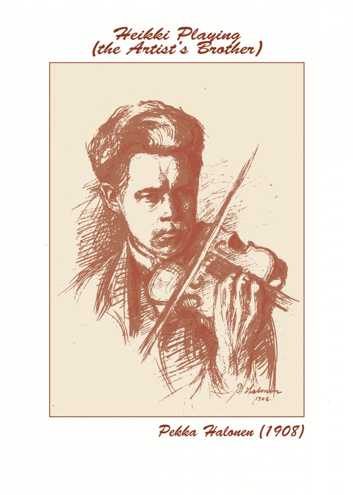 Musician Playing Violin by Doa Project — canvas wall art