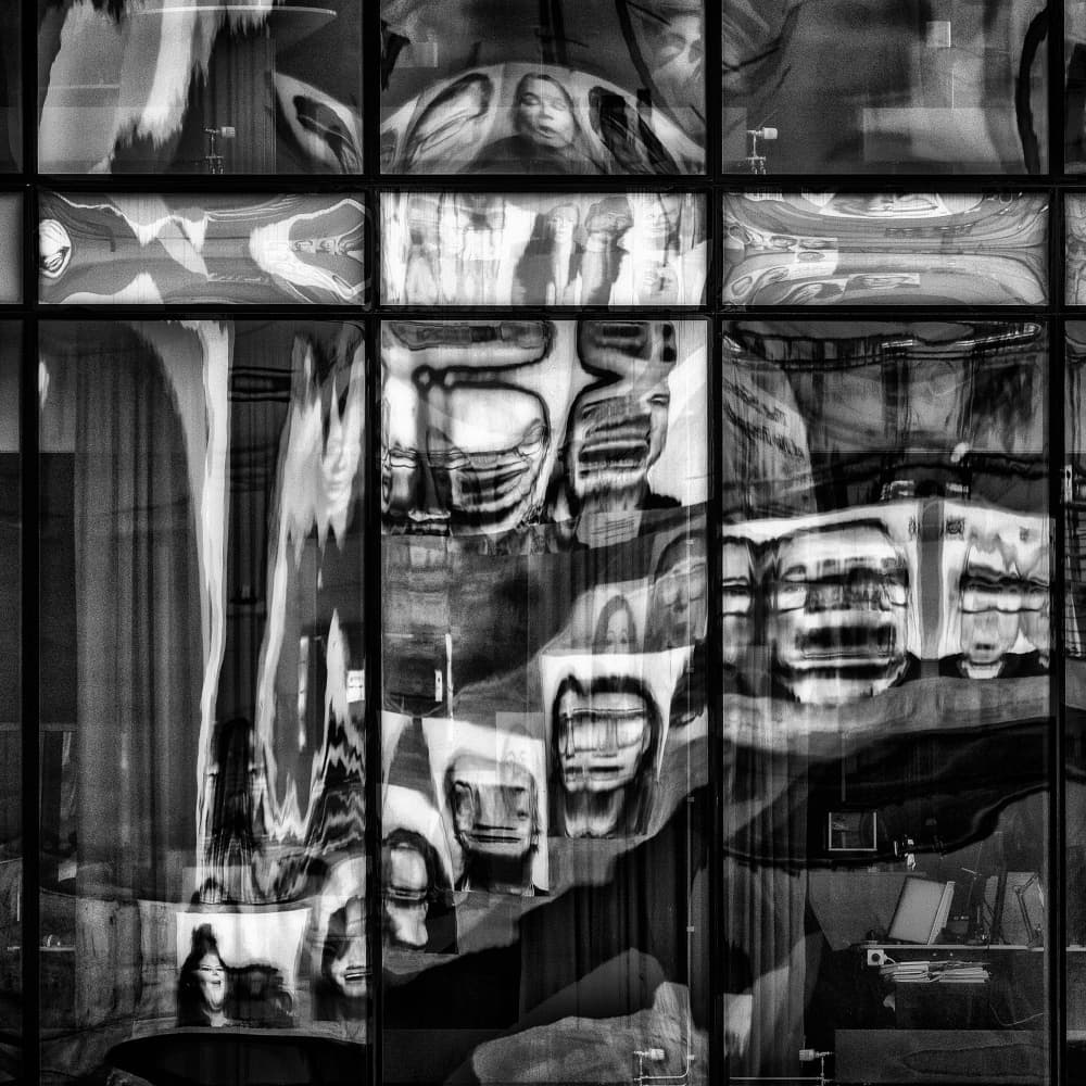 Urban Window Reflections by Aleš Klabus — canvas wall art