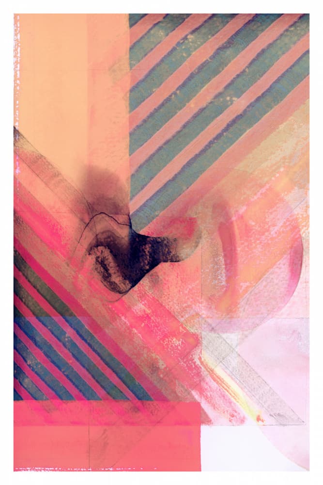 Vibrant Striped Forms by cartissi — canvas wall art
