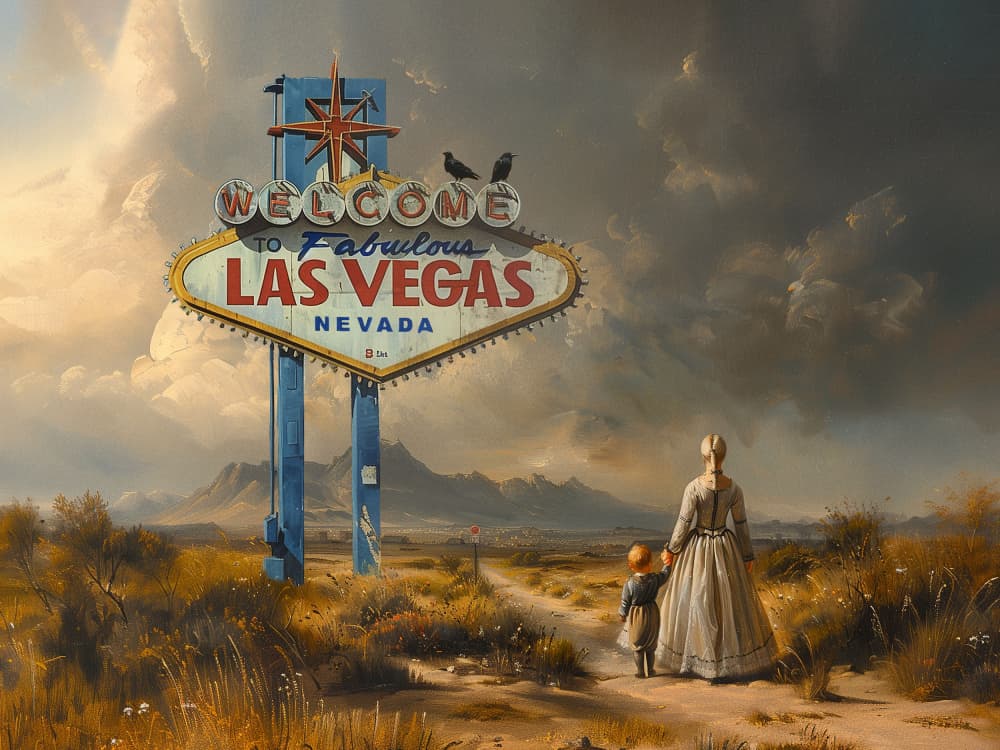 Lost in Vegas by Dikhotomy — canvas wall art