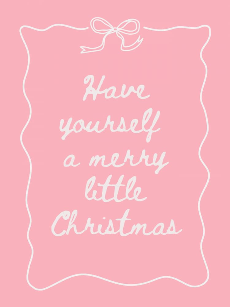 Merry Little Christmas Quote by Jolly and Dash — canvas wall art
