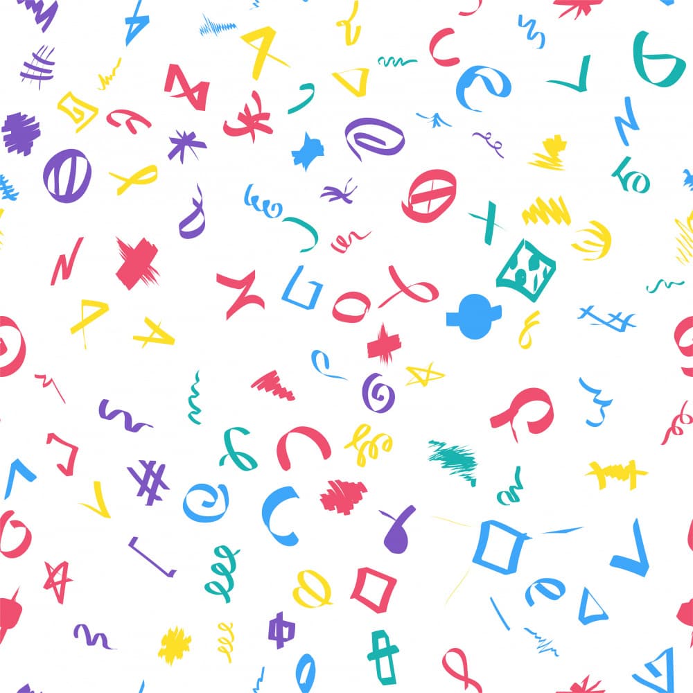 Colorful Doodle Pattern by Marika Barsrsind — canvas wall art
