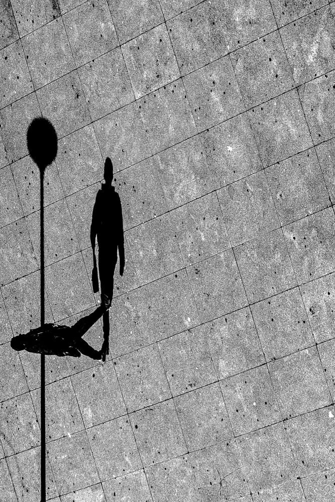 Walking Shadow by Miguel Silva — canvas wall art