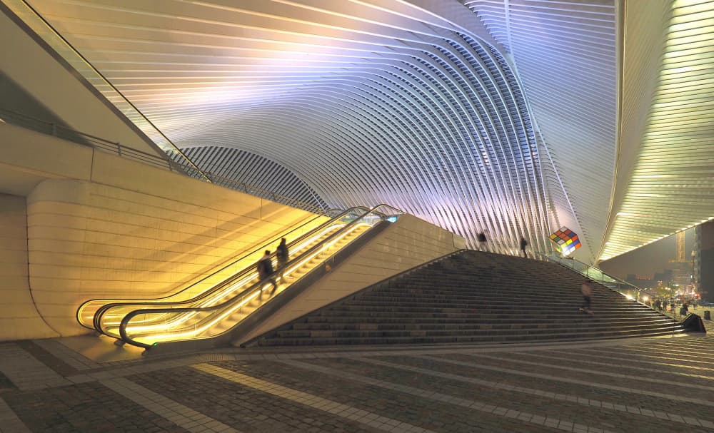 Modern Transit Architecture by Piet Agterhof — canvas wall art