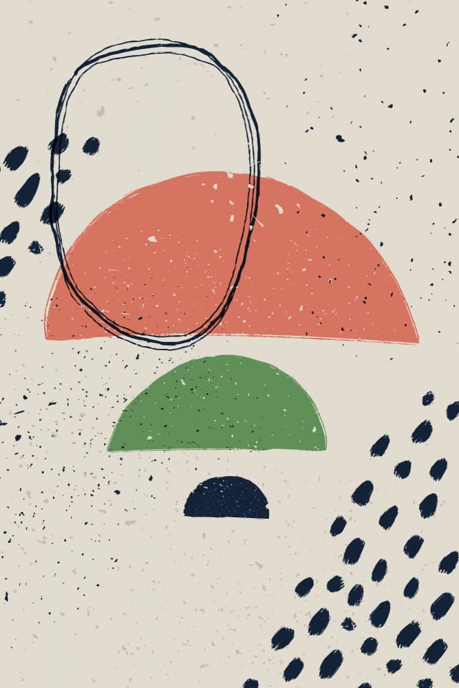 Modern Organic Shapes by jay stanley — canvas wall art