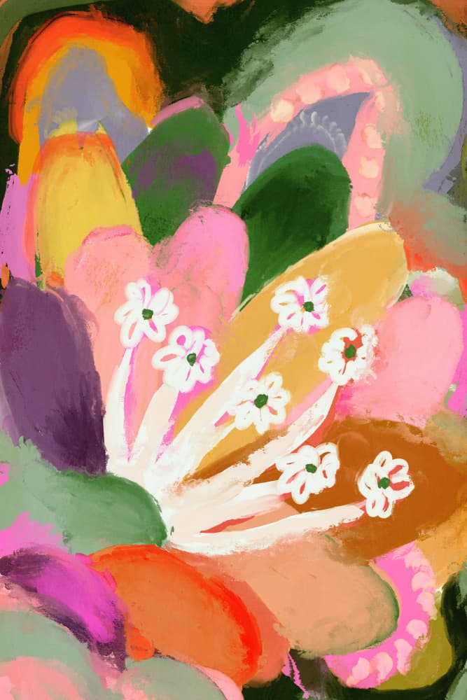 Blooming Whispers by Treechild — canvas wall art