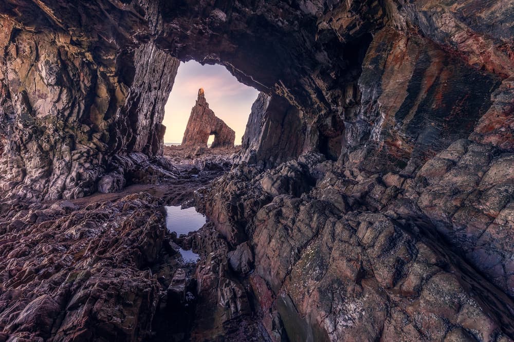 Dramatic Cave Archway by Iván Ferrero — canvas wall art