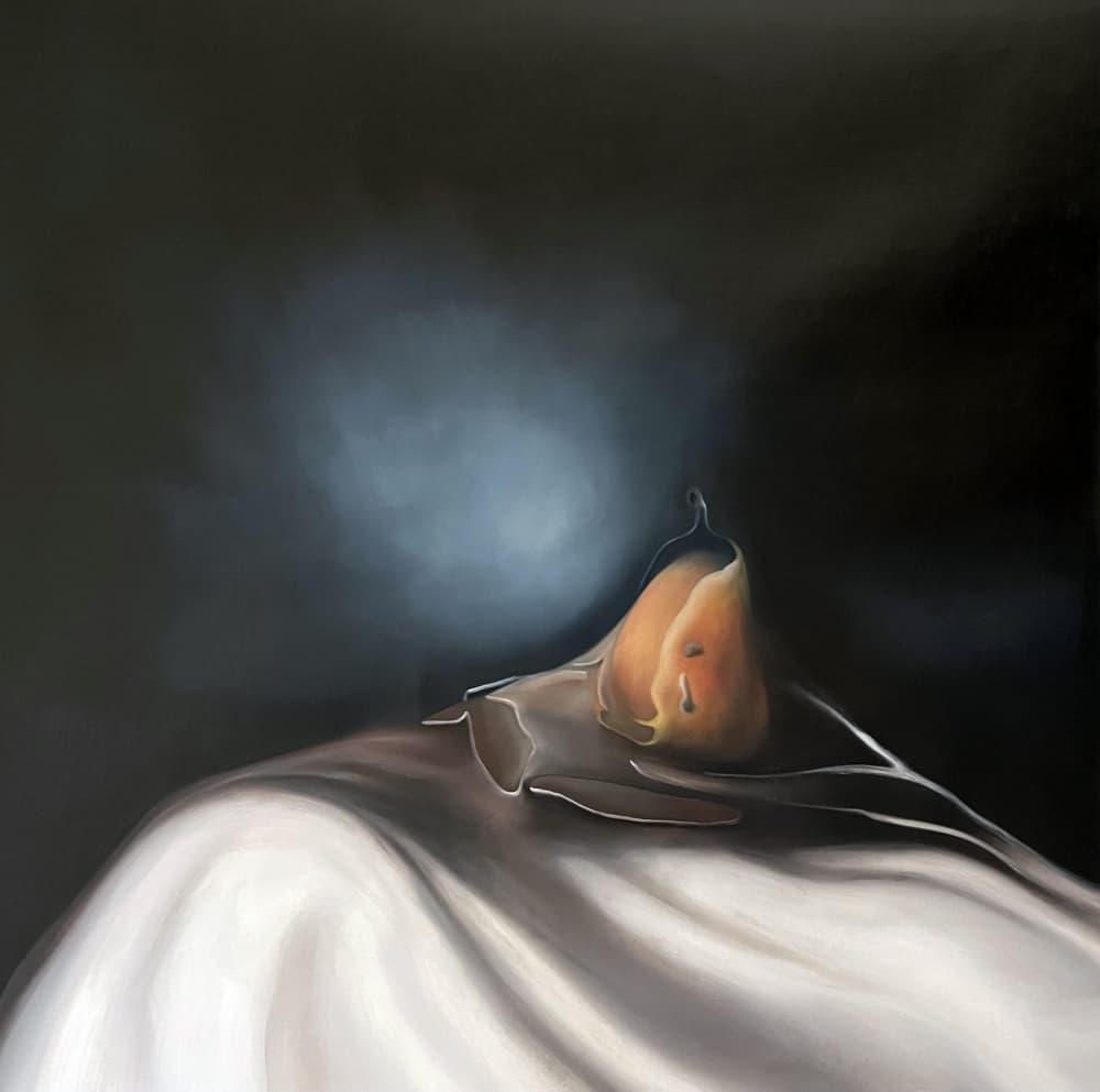 Elegant Pear Still Life by Stefano Mazzolini — canvas wall art