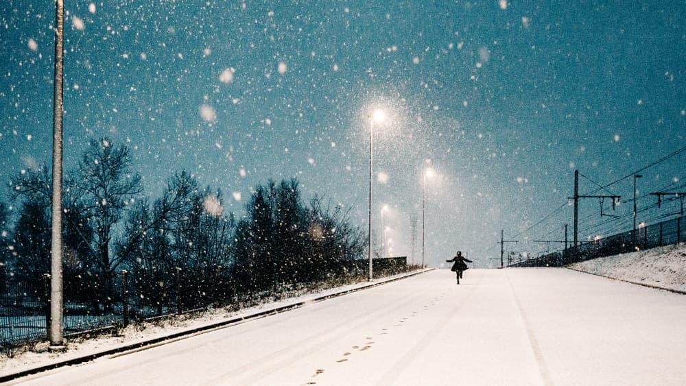 Winter Night Freedom by Adrian Popan — canvas wall art