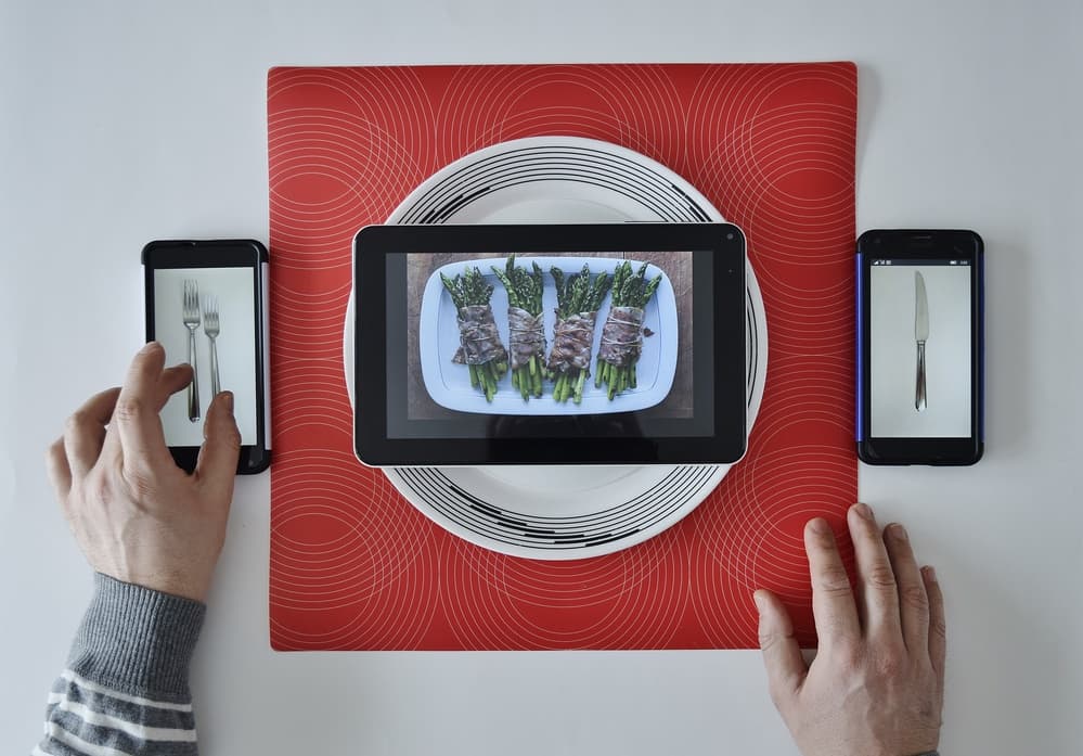 Digital Dinner Table by Toni Minchev — canvas wall art