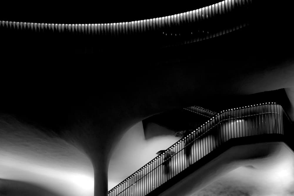 Abstract Staircase Lights by Teruhiko Tsuchida — canvas wall art