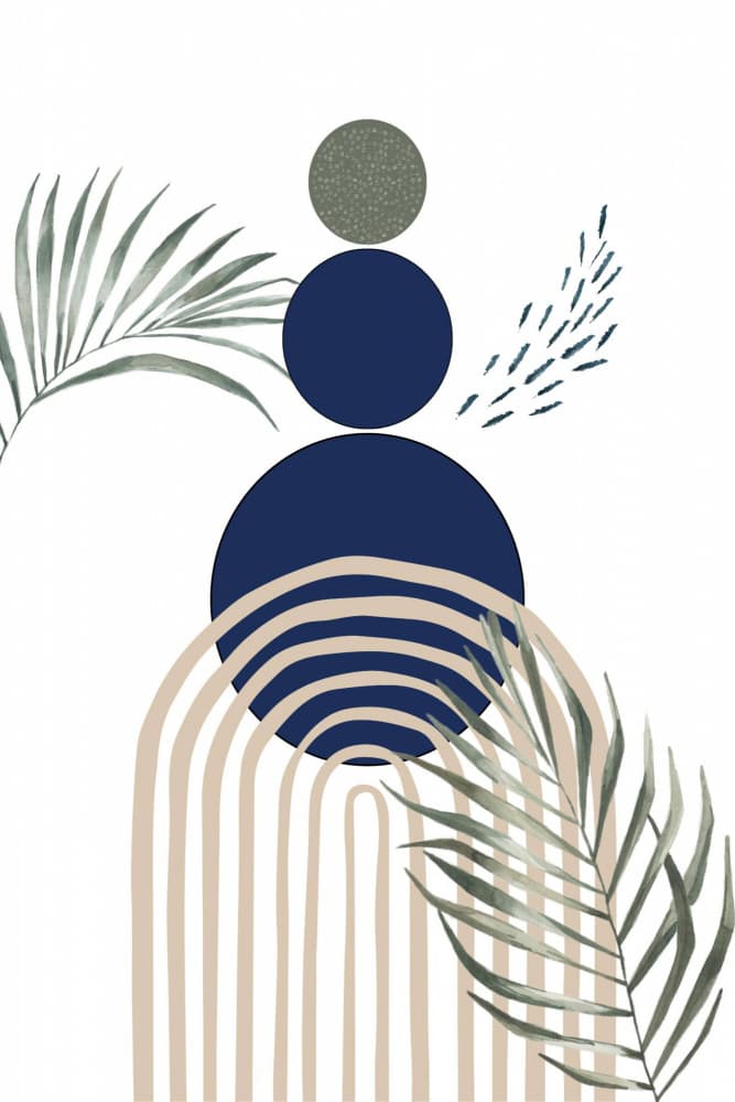 Bohemian Abstract Balance by Sally Ann Moss — canvas wall art