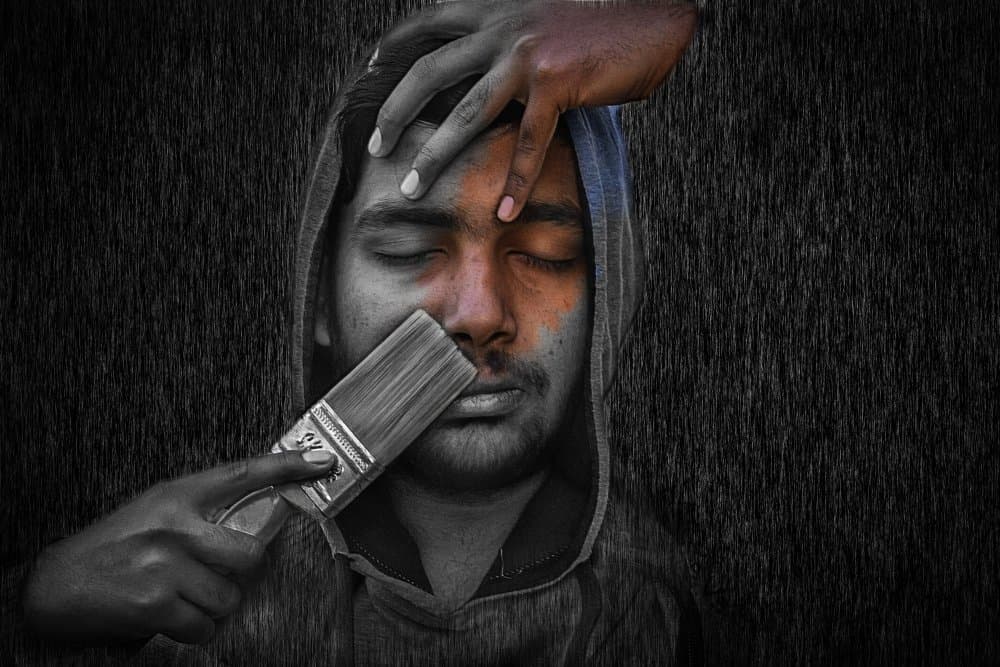 Artistic Soul Portrait by Kumar Kranti Prasad — canvas wall art