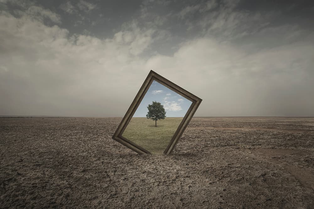 Portal to Green Landscape by Mohammad Rasool Fahmani — canvas wall art
