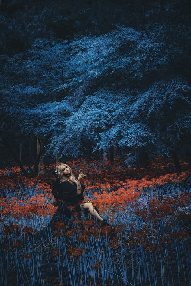 Mystical Forest Woman by KOIKI — canvas wall art