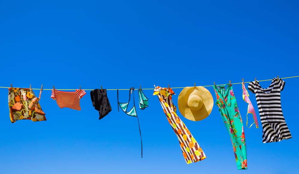 Summer Clothesline by Gloria Salgado Gispert — canvas wall art