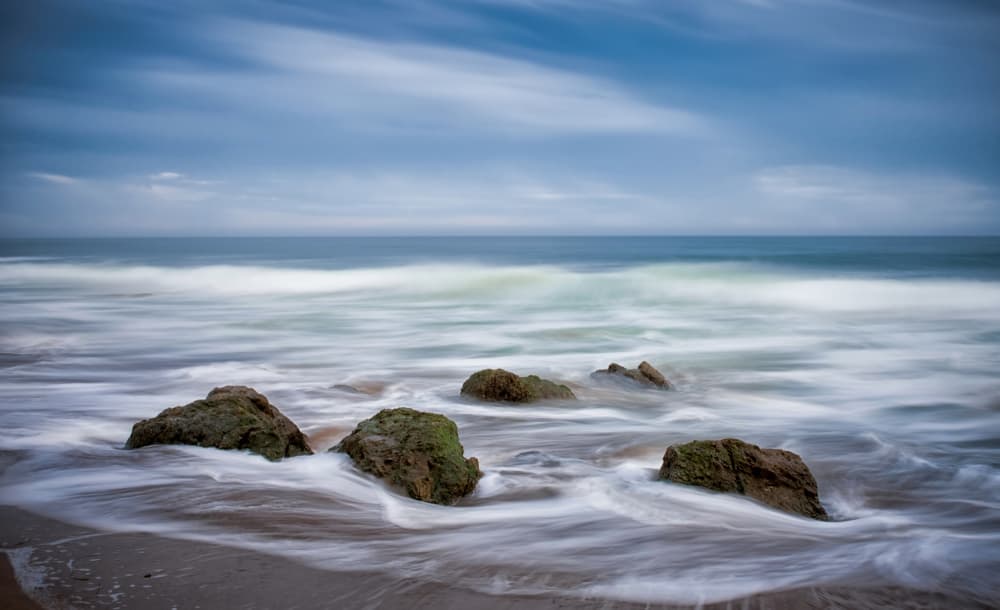 Serene Coastal Rocks by NanZ — canvas wall art