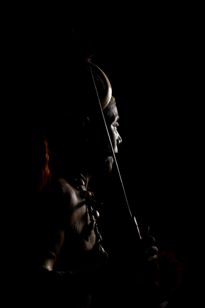 Stoic Warrior Profile by SAMIR KUMAR SAMANTA — canvas wall art