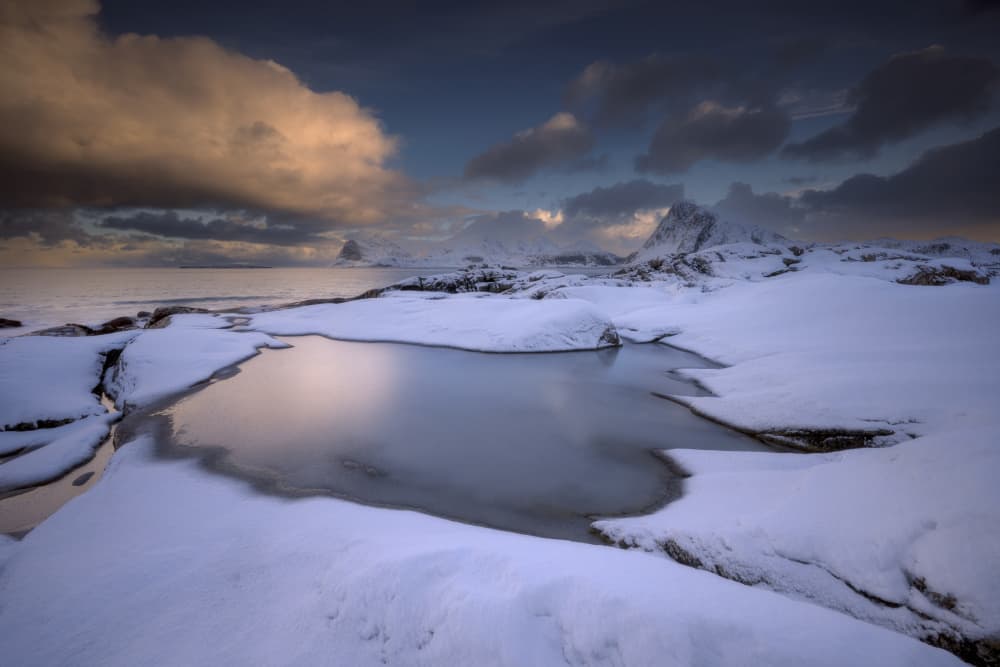 Frozen Coastal Serenity by Doroteo Tobarra Narro — canvas wall art