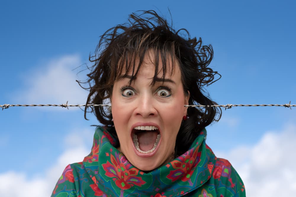 Trapped Woman's Scream by Michiel Hageman — canvas wall art