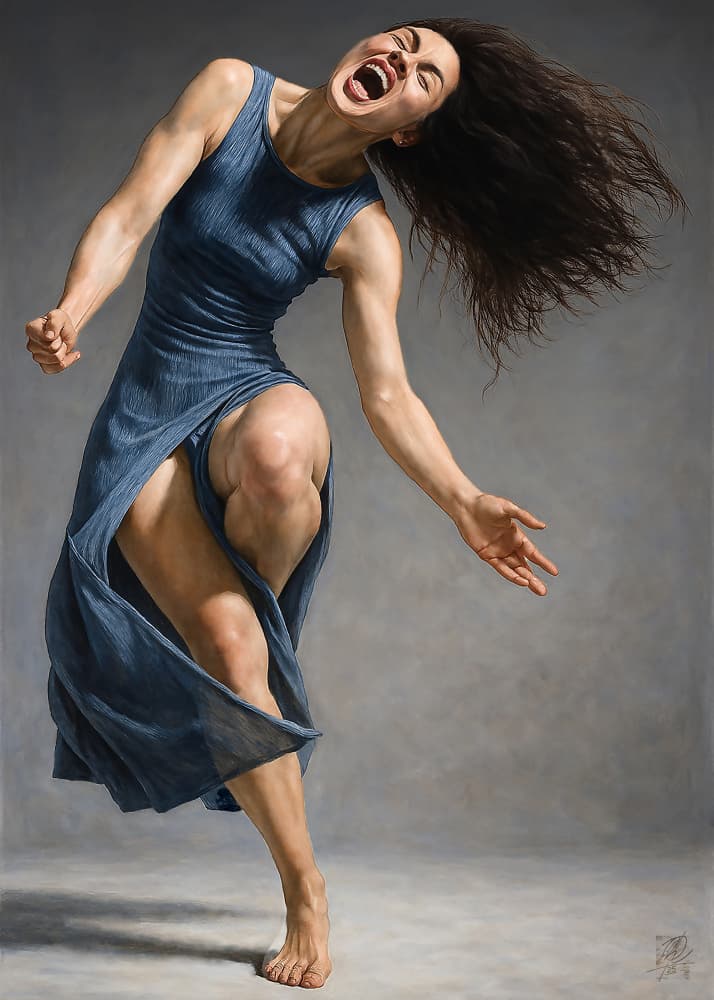Powerful Dance Expression by Osvaldo Russo — canvas wall art