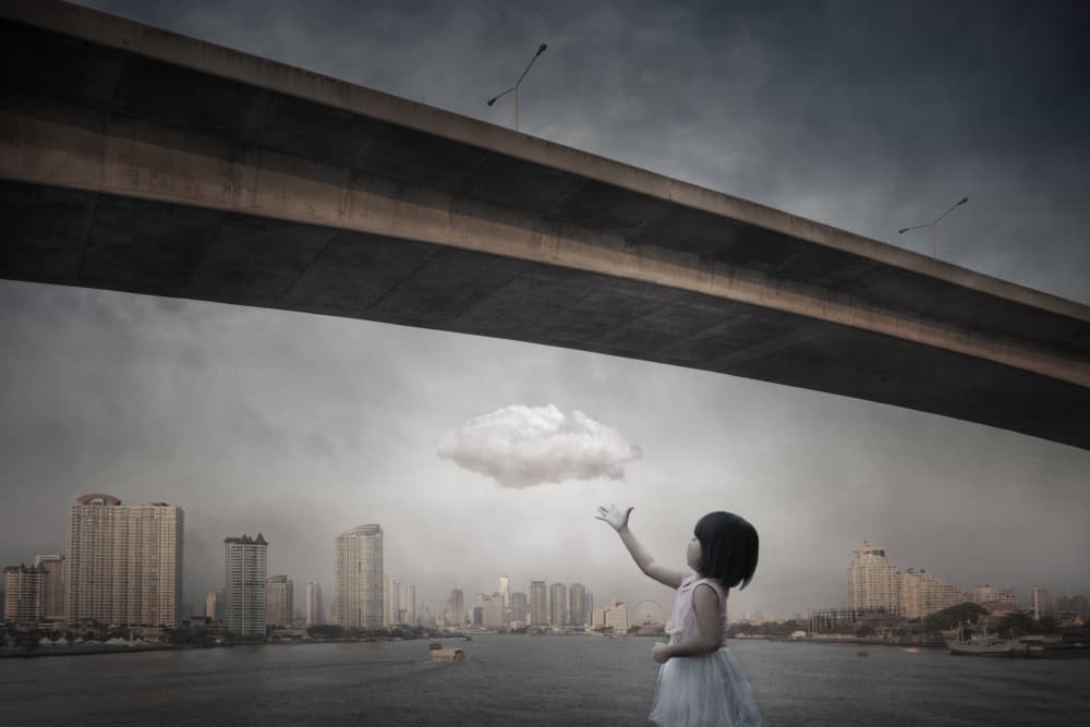 Urban Cloud Dream by boonlertro — canvas wall art