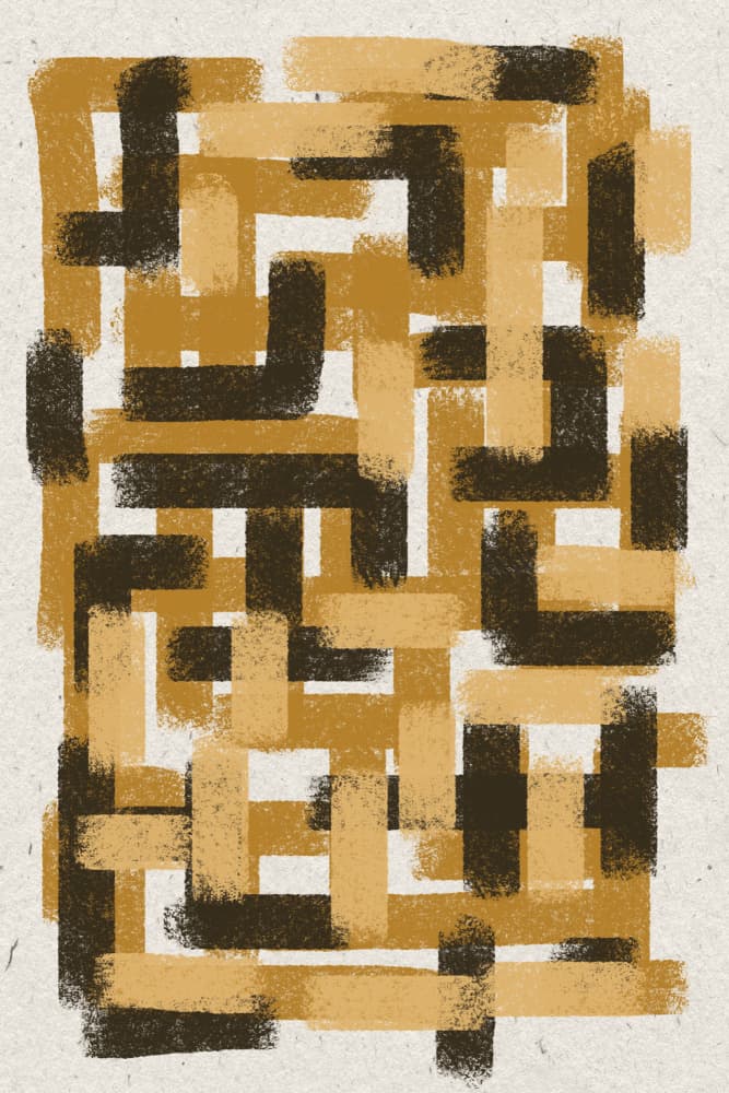 Abstract Pathways by THE MIUUS STUDIO — canvas wall art