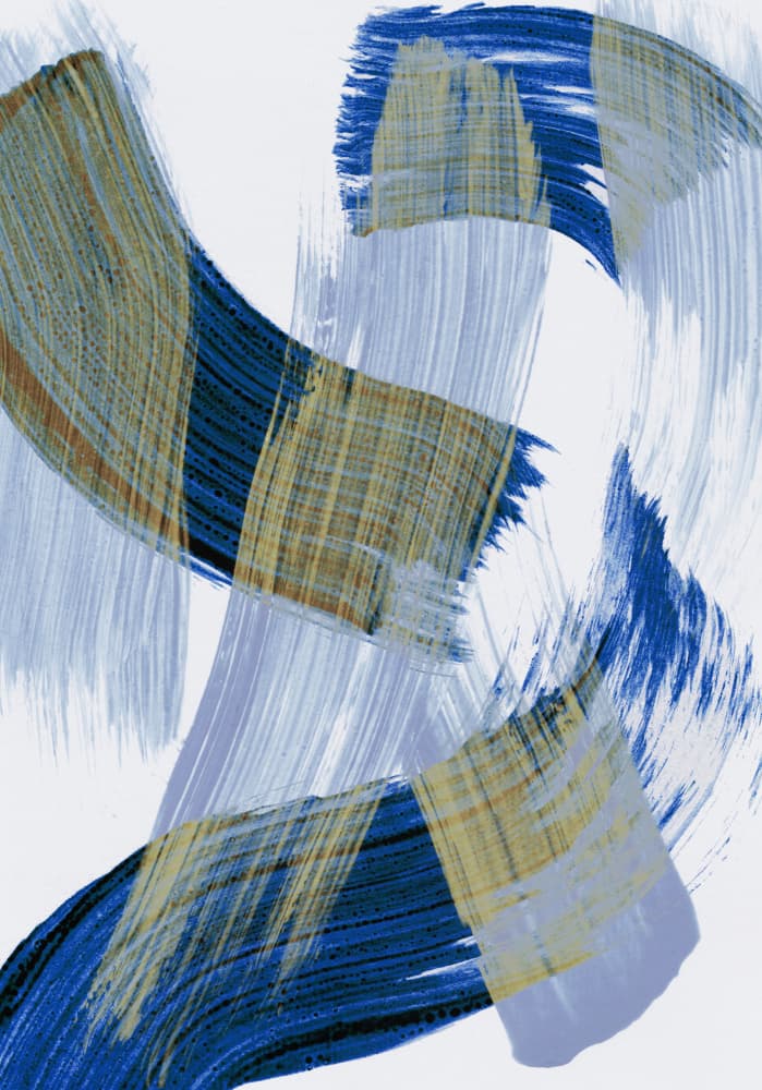 Abstract Brush Strokes 13 by Mareike Böhmer — canvas wall art