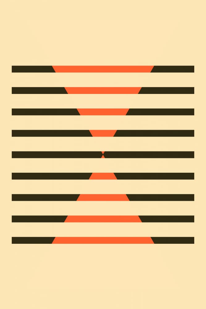 Geometric Optical Illusion by jay stanley — canvas wall art