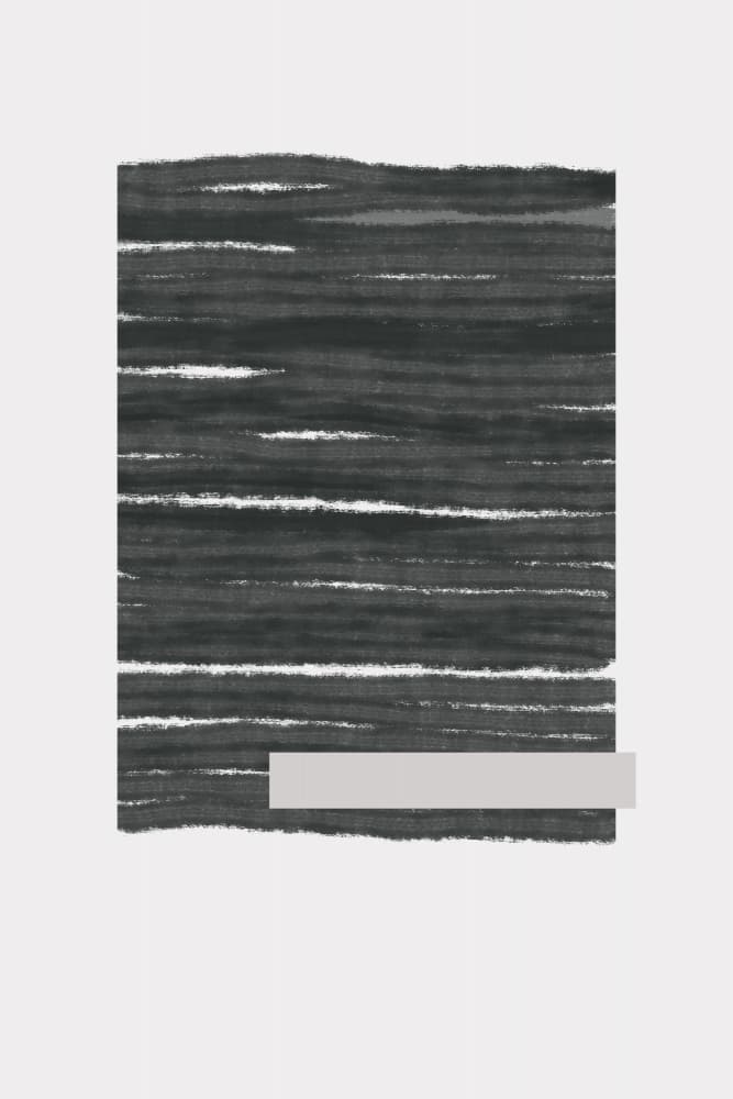 black Horizontal Brushstrokes by uplusmestudio — canvas wall art