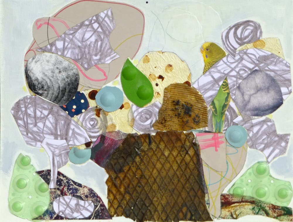 Vibrant Abstract Collage by Pascal Marlin — canvas wall art